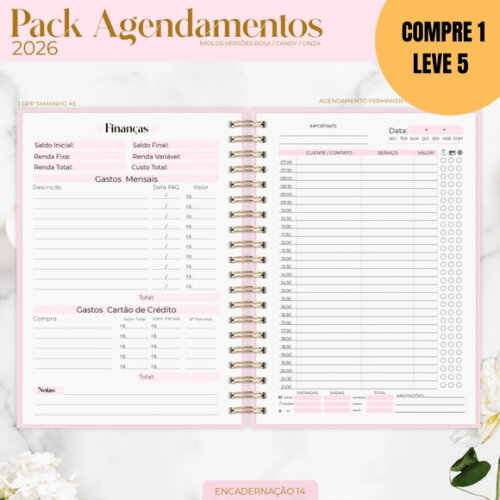 Arquivo Digital Combo Agendamentos 2026 -5244
