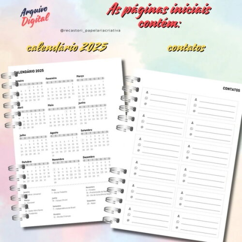 Arquivo Digital Combo Agendas 2025 Coleção Emoções -641