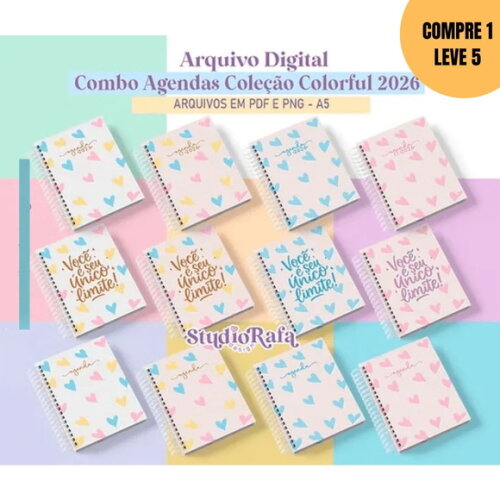 Arquivo Digital Combo Agendas 2026 Colorful -4474