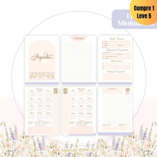 Arquivo Digital Combo Agendas Floral 2025 - 283