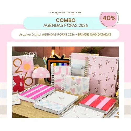 Arquivo Digital Combo Agendas Fofas 2026 -4373