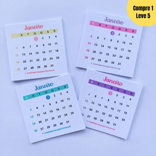 Arquivo Digital Combo Arquivo Calendário 2025 5x5cm - 465