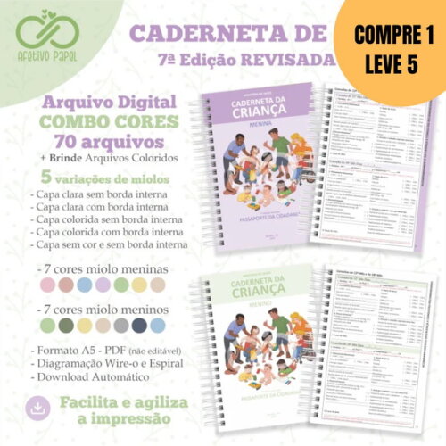 Arquivo Digital Combo Caderneta 7ª Ed. Revisada 2025 -5030