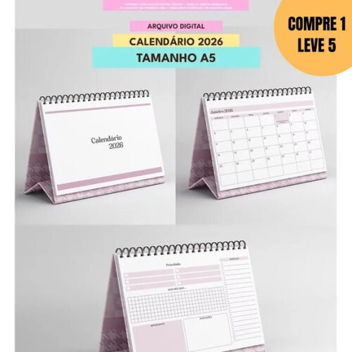 Arquivo Digital Combo Calendário 2026 -4870