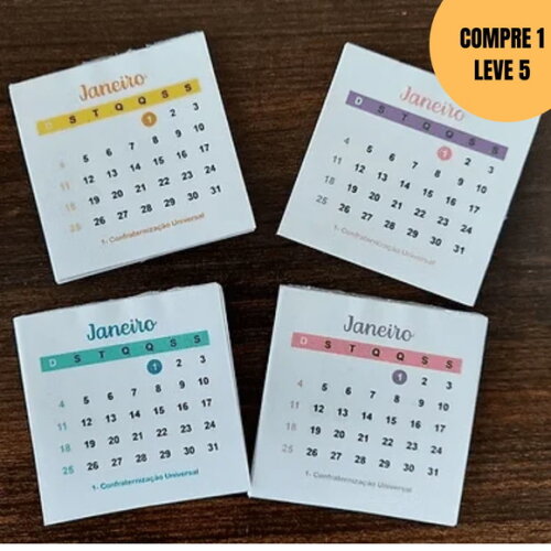 Arquivo Digital Combo Calendário 2026 5x5cm-6088
