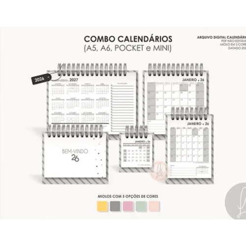 Arquivo Digital Combo Calendários 2026 -4526