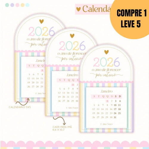 Arquivo Digital Combo Calendários Candy 2026 -5463