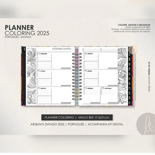 Arquivo Digital Combo Coloring Agenda 2025 -727
