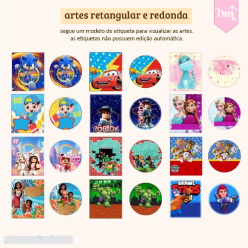 Arquivo Digital Combo Etiquetas Escolares 40 Temas -1641