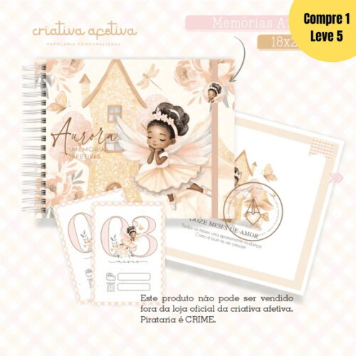 Arquivo Digital Combo Fada Aurora Livro do Bebê - 374
