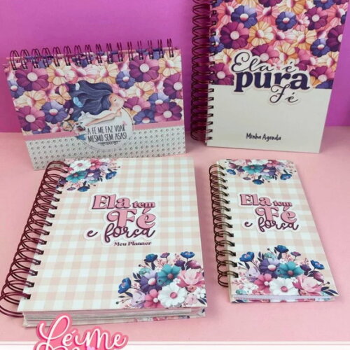 Arquivo Digital Combo Fé Menina Kit Encadernação -1085