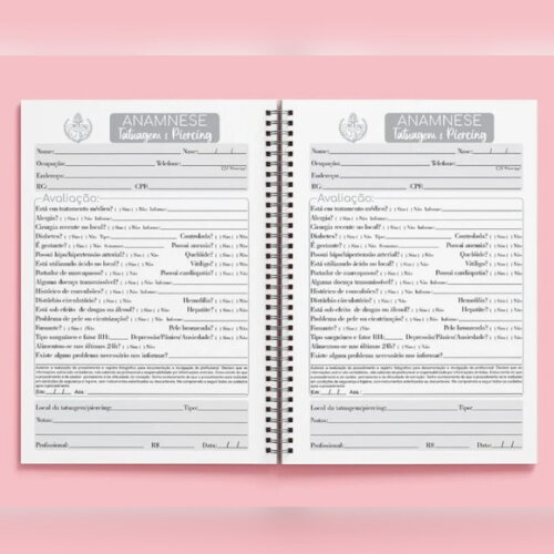 Arquivo Digital Combo Fichas Anamnese Profissões -774