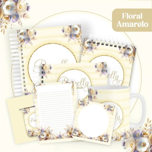 Arquivo Digital Combo Floral Amarelo 2025 -322