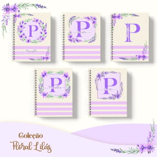 Arquivo Digital Combo Floral Lilás Agenda 2025 -687