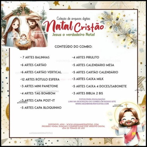 Arquivo Digital Combo Jesus o Verdadeiro Natal -201