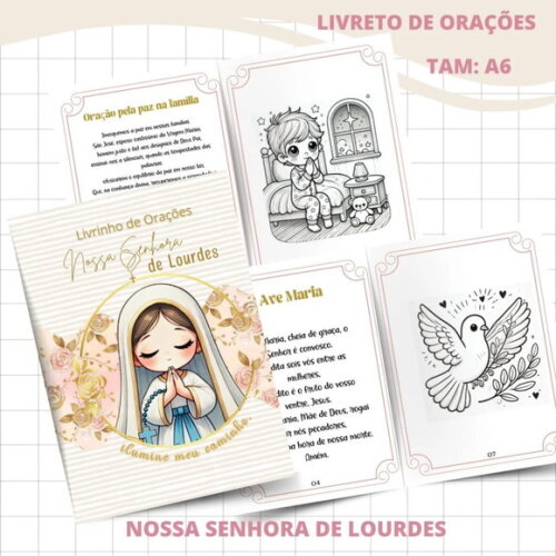 Arquivo Digital Combo Nossa Senhora de Lourdes Menina -2202