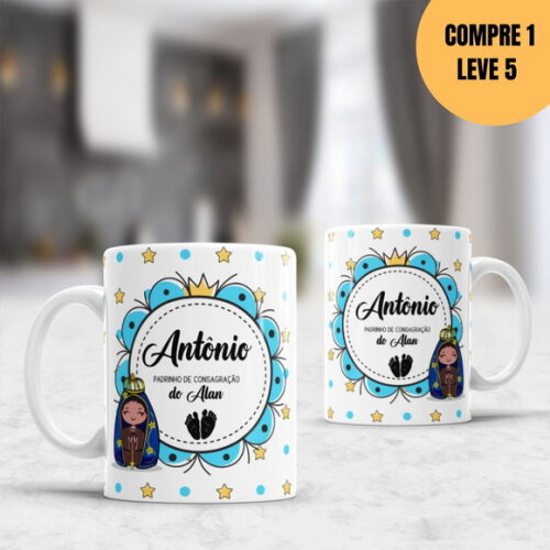 Arquivo Digital Convite Padrinhos Arte Avulsa Caneca -5069