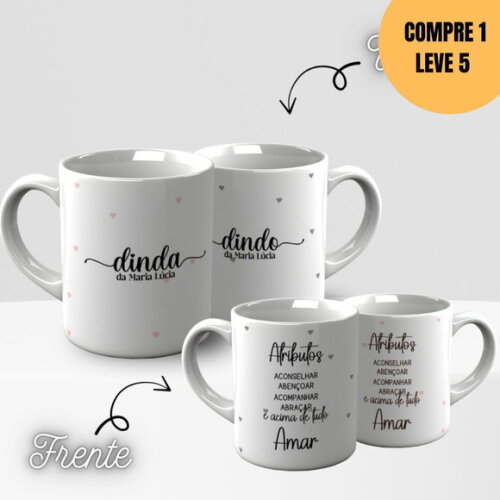 Arquivo Digital Convite Padrinhos Arte Avulsa Caneca -5070