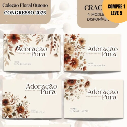 Arquivo Digital Crachá Congresso 2025 Coleção Floral -2965