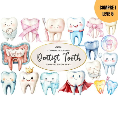Arquivo Digital Dente Dentista Kit Digital -4228