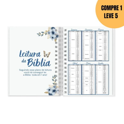 Arquivo Digital Devocional Floral Azul Canva -4680