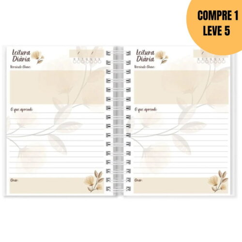 Arquivo Digital Devocional Floral Marrom Canva -4689