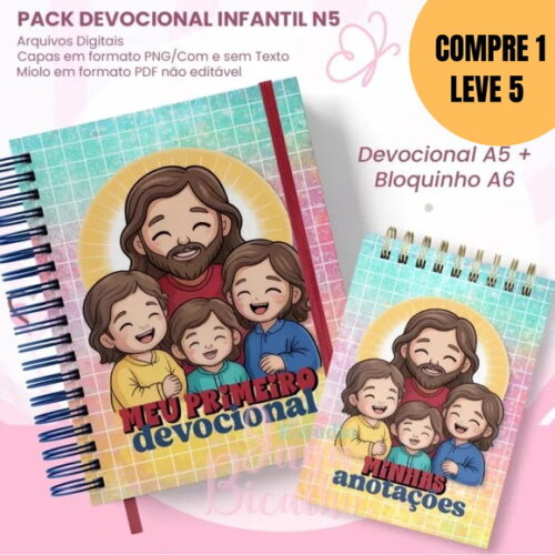 Arquivo Digital Devocional Infantil A5+bloquinho A6 -5410