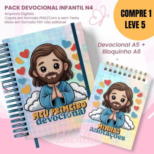 Arquivo Digital Devocional Infantil A5+bloquinho A6 -5411