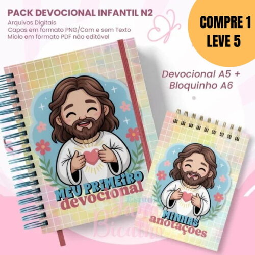 Arquivo Digital Devocional Infantil A5+bloquinho A6 -5413