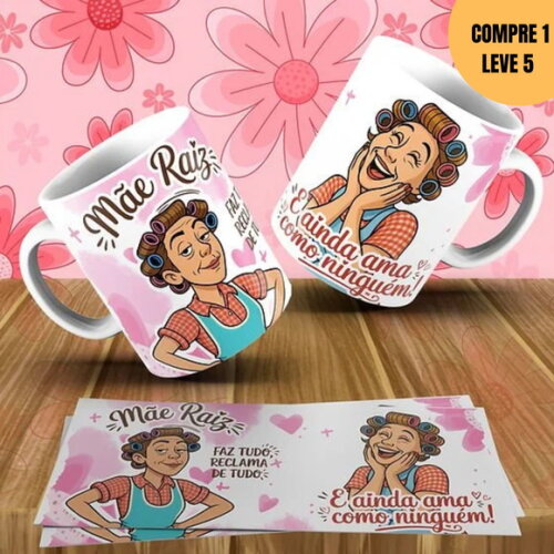 Arquivo Digital Dia das Mães Arte para Canecas -3188