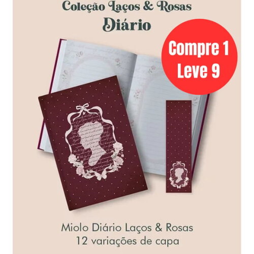 Arquivo Digital Diário Coleção Laços & Rosas Costura -6794