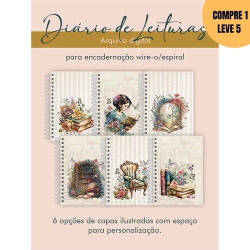 Arquivo Digital Diário de Leitura Vintage -3443