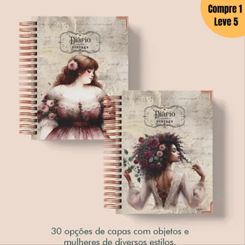 Arquivo Digital Diário Vintage 2 para Wire-o Espiral-817