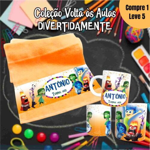 Arquivo Digital Divertida Mente Sublimação -1340