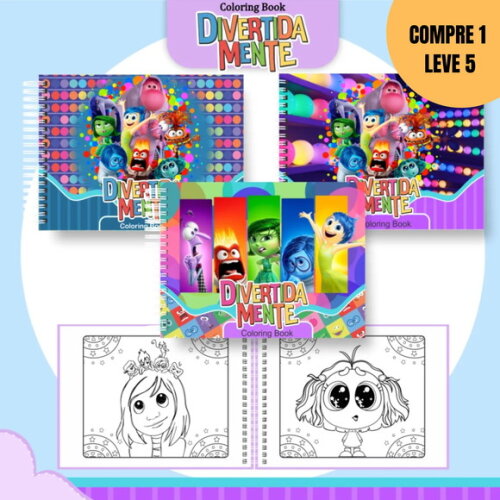 Arquivo Digital Divertida Mente Livro de Colorir -1755