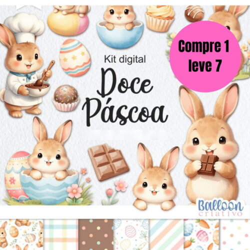 Arquivo Digital Doce Páscoa Kit Digital -6555