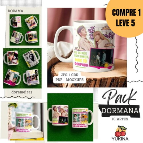 Arquivo Digital Dorama V9 Artes Caneca -5531
