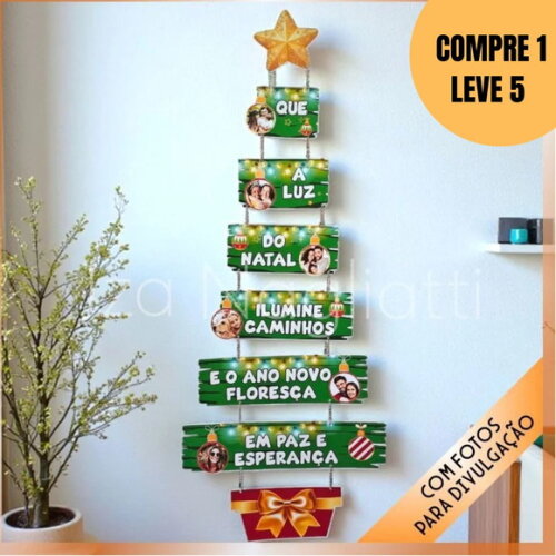 Arquivo Digital Enfeite de Porta Árvore de Natal -5596