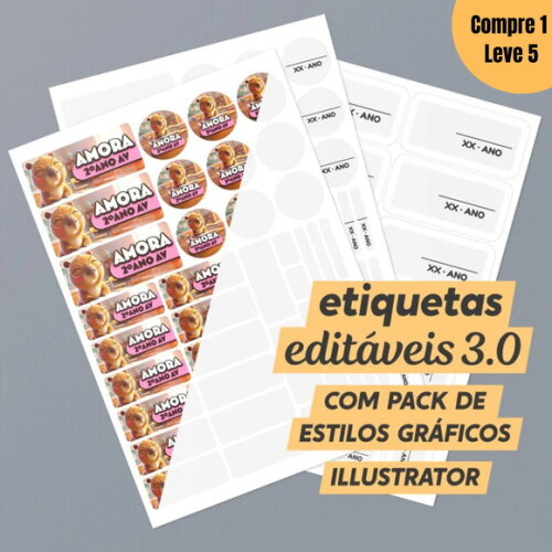Arquivo Digital Etiquetas Editáveis 2025 -1275