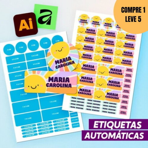 Arquivo Digital Etiquetas Automáticas Illustrator -6165