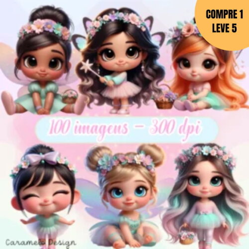 Arquivo Digital Eu Acredito em Fadas Kit Digital -1537