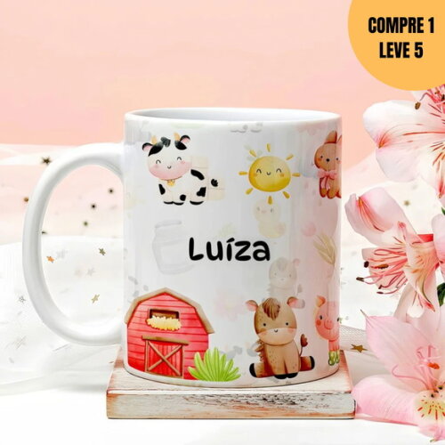 Arquivo Digital Fazendinha Arte Avulsa para Caneca -1594