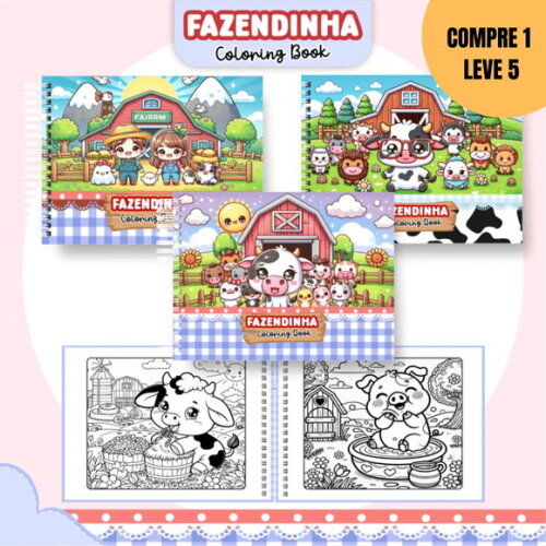 Arquivo Digital Fazendinha Livro de Colorir -1764