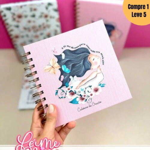 Arquivo Digital Fé Menina Kit Encadernação -1084
