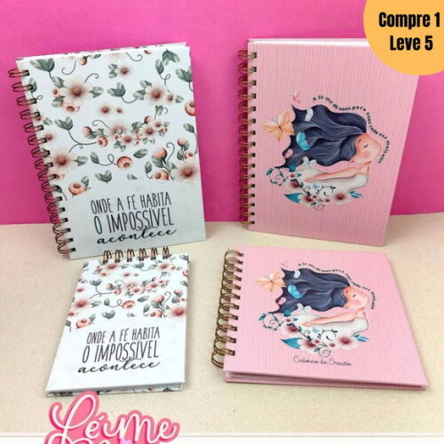 Arquivo Digital Fé Menina Kit Encadernação -1084