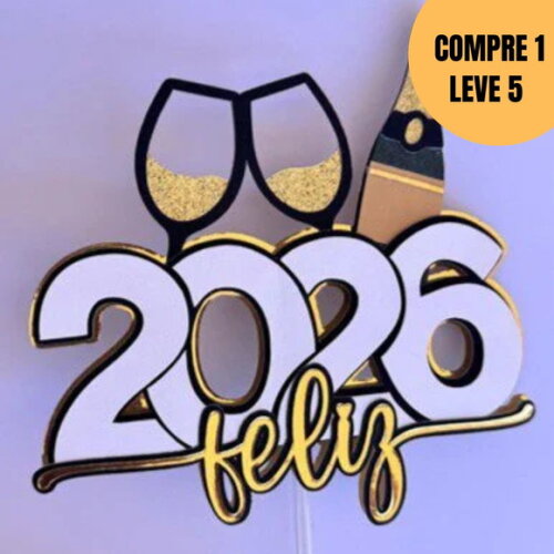 Arquivo Digital Feliz 2026 Topo de Bolo -5568