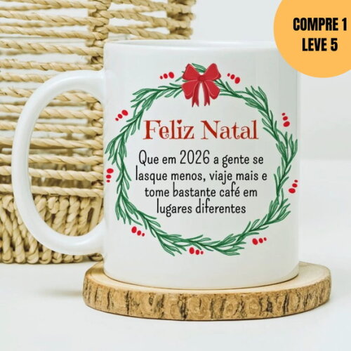 Arquivo Digital Feliz Natal Arte para Canecas -6036