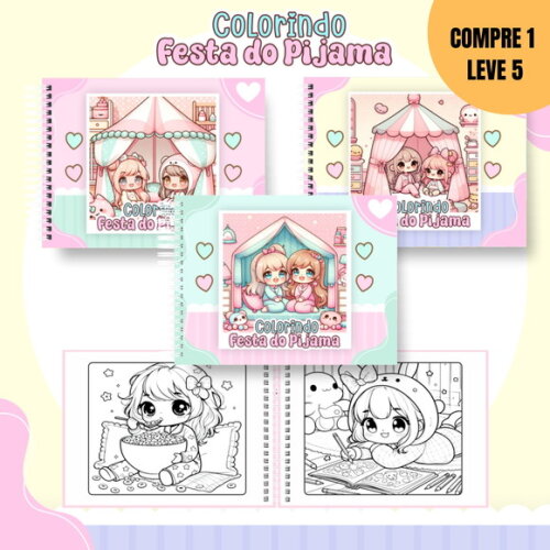 Arquivo Digital Festa do Pijama Livro de Colorir -1883