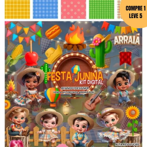 Arquivo Digital Festa Junina Baby Kit Digital -3799