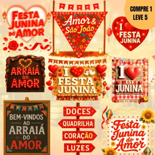 Arquivo Digital Festa Junina do Amor Kit Digital -3528